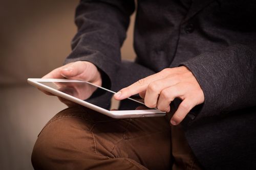 divertimento su tablet